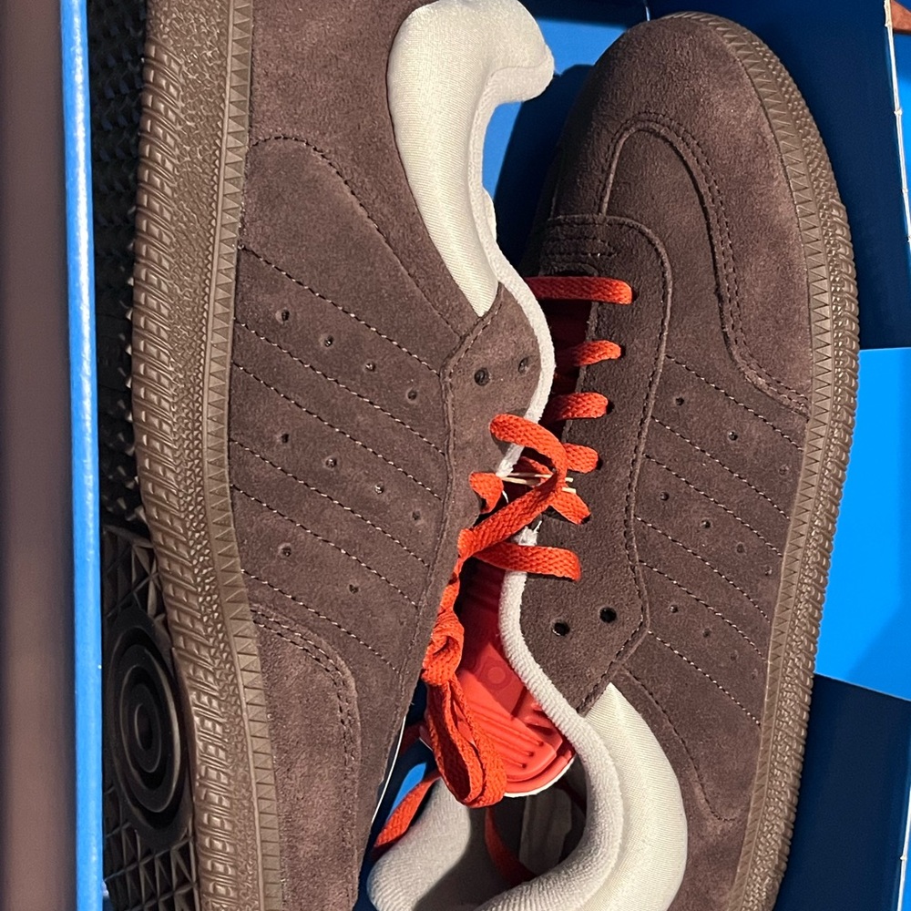 Brown Adidas DYZ Samba Sneakers - Picture 7 of 9